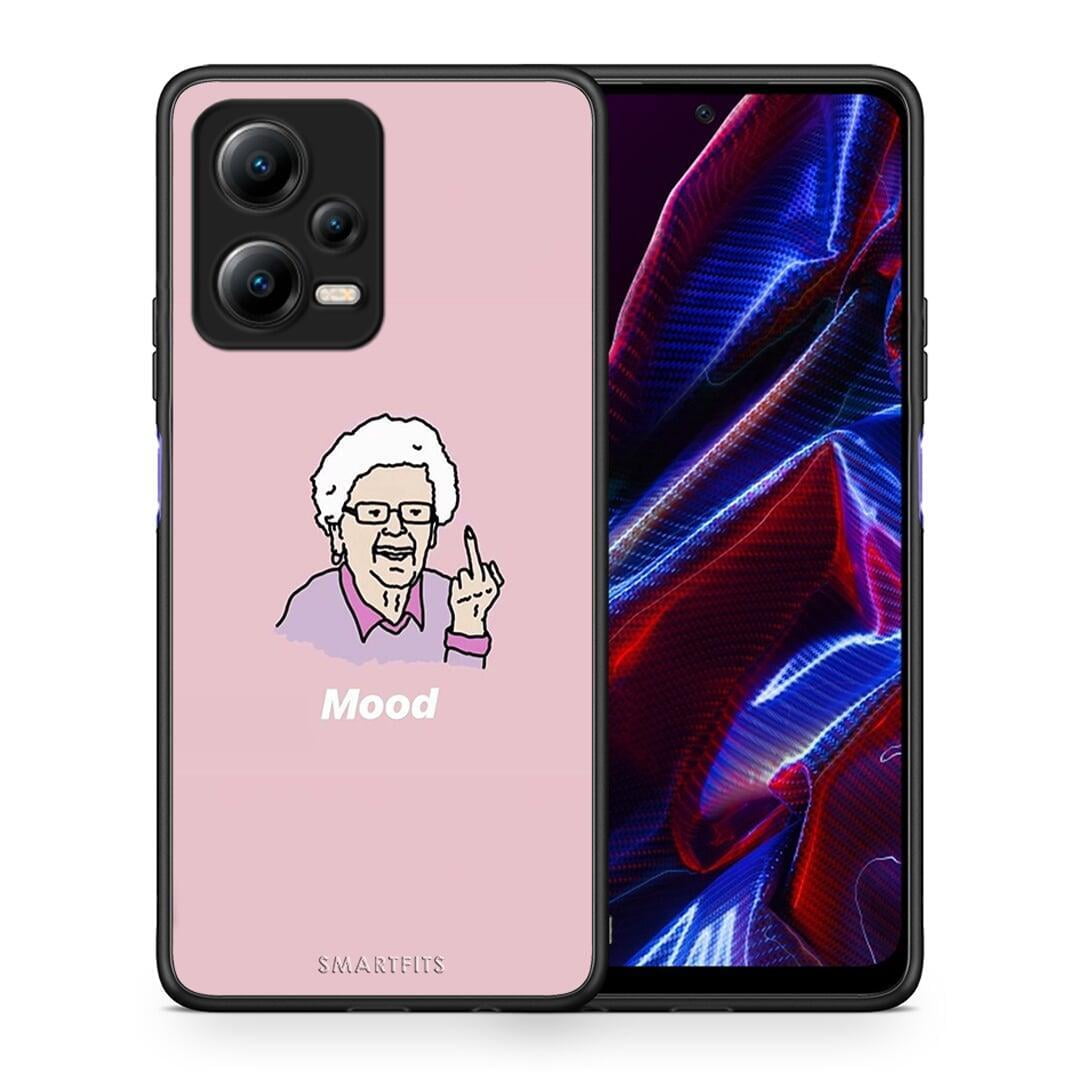 Θήκη Xiaomi Poco X5 5G Dual PopArt Mood από τη Smartfits με σχέδιο στο πίσω μέρος και μαύρο περίβλημα | Xiaomi Poco X5 5G Dual PopArt Mood Case with Colorful Back and Black Bezels
