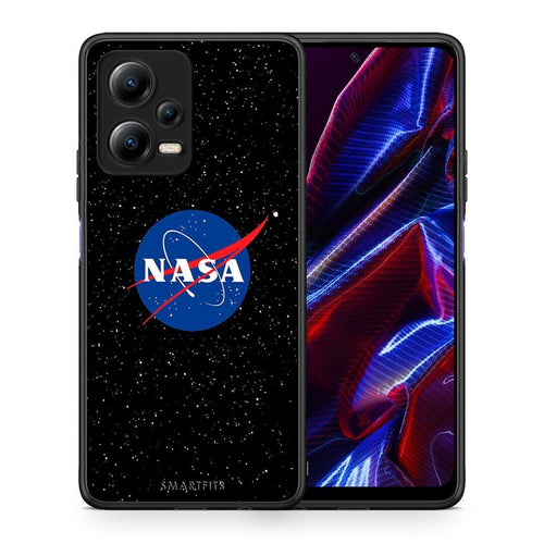 Θήκη Xiaomi Poco X5 5G Dual PopArt NASA από τη Smartfits με σχέδιο στο πίσω μέρος και μαύρο περίβλημα | Xiaomi Poco X5 5G Dual PopArt NASA Case with Colorful Back and Black Bezels