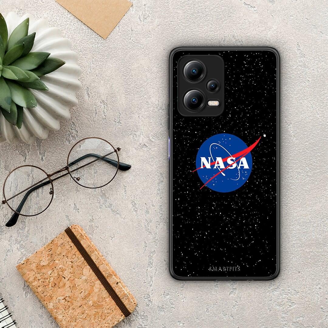Θήκη Xiaomi Poco X5 5G Dual PopArt NASA από τη Smartfits με σχέδιο στο πίσω μέρος και μαύρο περίβλημα | Xiaomi Poco X5 5G Dual PopArt NASA Case with Colorful Back and Black Bezels