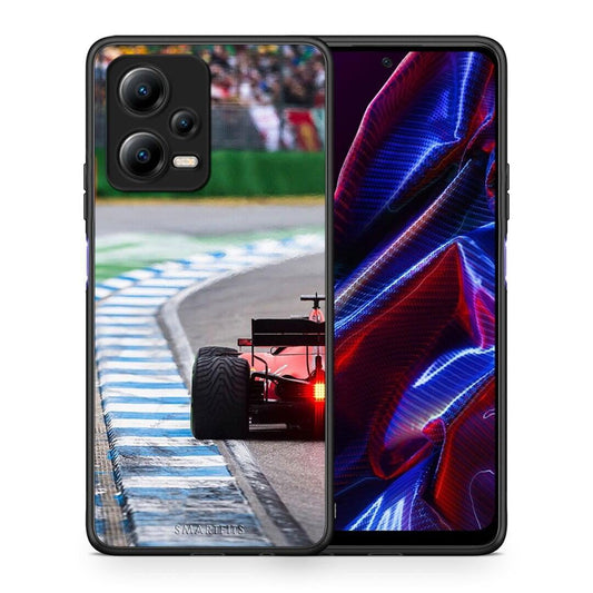 Θήκη Xiaomi Poco X5 5G Dual Racing Vibes από τη Smartfits με σχέδιο στο πίσω μέρος και μαύρο περίβλημα | Xiaomi Poco X5 5G Dual Racing Vibes Case with Colorful Back and Black Bezels