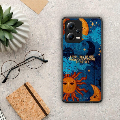 Θήκη Xiaomi Poco X5 5G Dual Screaming Sky από τη Smartfits με σχέδιο στο πίσω μέρος και μαύρο περίβλημα | Xiaomi Poco X5 5G Dual Screaming Sky Case with Colorful Back and Black Bezels