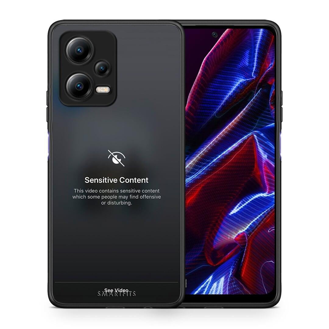 Θήκη Xiaomi Poco X5 5G Dual Sensitive Content από τη Smartfits με σχέδιο στο πίσω μέρος και μαύρο περίβλημα | Xiaomi Poco X5 5G Dual Sensitive Content Case with Colorful Back and Black Bezels