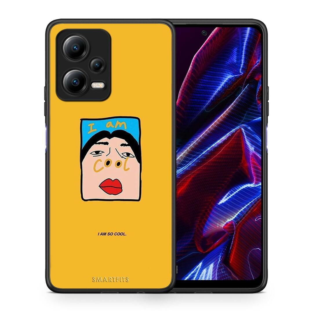 Θήκη Xiaomi Poco X5 5G Dual So Cool από τη Smartfits με σχέδιο στο πίσω μέρος και μαύρο περίβλημα | Xiaomi Poco X5 5G Dual So Cool Case with Colorful Back and Black Bezels