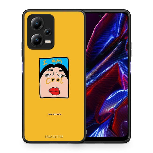 Θήκη Xiaomi Poco X5 5G Dual So Cool από τη Smartfits με σχέδιο στο πίσω μέρος και μαύρο περίβλημα | Xiaomi Poco X5 5G Dual So Cool Case with Colorful Back and Black Bezels