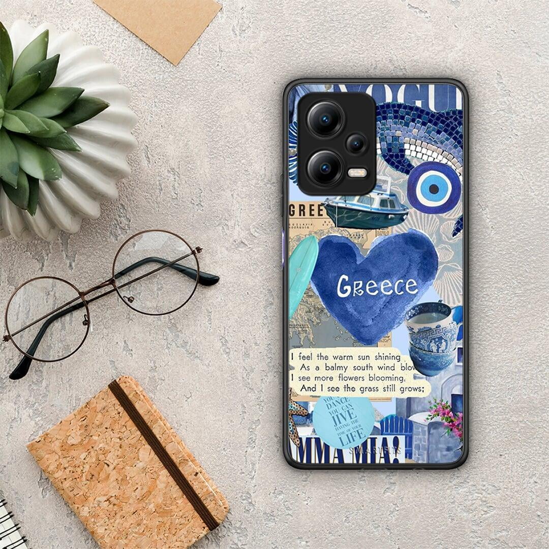 Θήκη Xiaomi Poco X5 5G Dual Summer In Greece από τη Smartfits με σχέδιο στο πίσω μέρος και μαύρο περίβλημα | Xiaomi Poco X5 5G Dual Summer In Greece Case with Colorful Back and Black Bezels