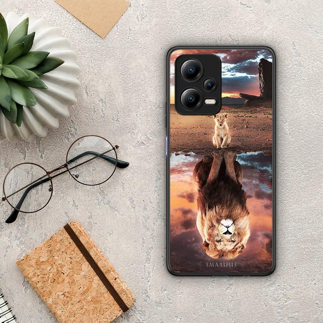 Θήκη Xiaomi Poco X5 5G Dual Sunset Dreams από τη Smartfits με σχέδιο στο πίσω μέρος και μαύρο περίβλημα | Xiaomi Poco X5 5G Dual Sunset Dreams Case with Colorful Back and Black Bezels