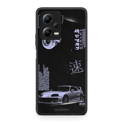 Θήκη Xiaomi Poco X5 5G Dual Tokyo Drift από τη Smartfits με σχέδιο στο πίσω μέρος και μαύρο περίβλημα | Xiaomi Poco X5 5G Dual Tokyo Drift Case with Colorful Back and Black Bezels