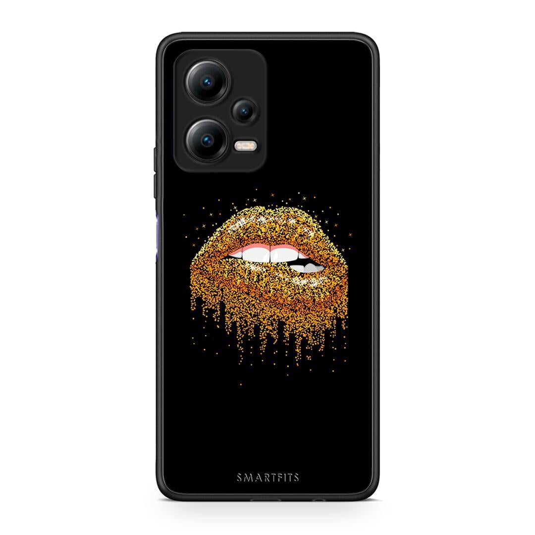 Θήκη Xiaomi Poco X5 5G Dual Valentine Golden από τη Smartfits με σχέδιο στο πίσω μέρος και μαύρο περίβλημα | Xiaomi Poco X5 5G Dual Valentine Golden Case with Colorful Back and Black Bezels