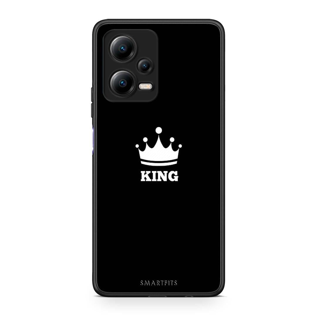 Θήκη Xiaomi Poco X5 5G Dual Valentine King από τη Smartfits με σχέδιο στο πίσω μέρος και μαύρο περίβλημα | Xiaomi Poco X5 5G Dual Valentine King Case with Colorful Back and Black Bezels
