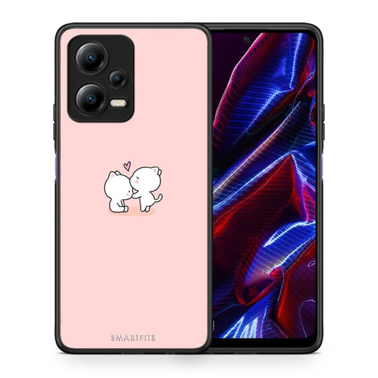 Θήκη Xiaomi Poco X5 5G Dual Valentine Love από τη Smartfits με σχέδιο στο πίσω μέρος και μαύρο περίβλημα | Xiaomi Poco X5 5G Dual Valentine Love Case with Colorful Back and Black Bezels