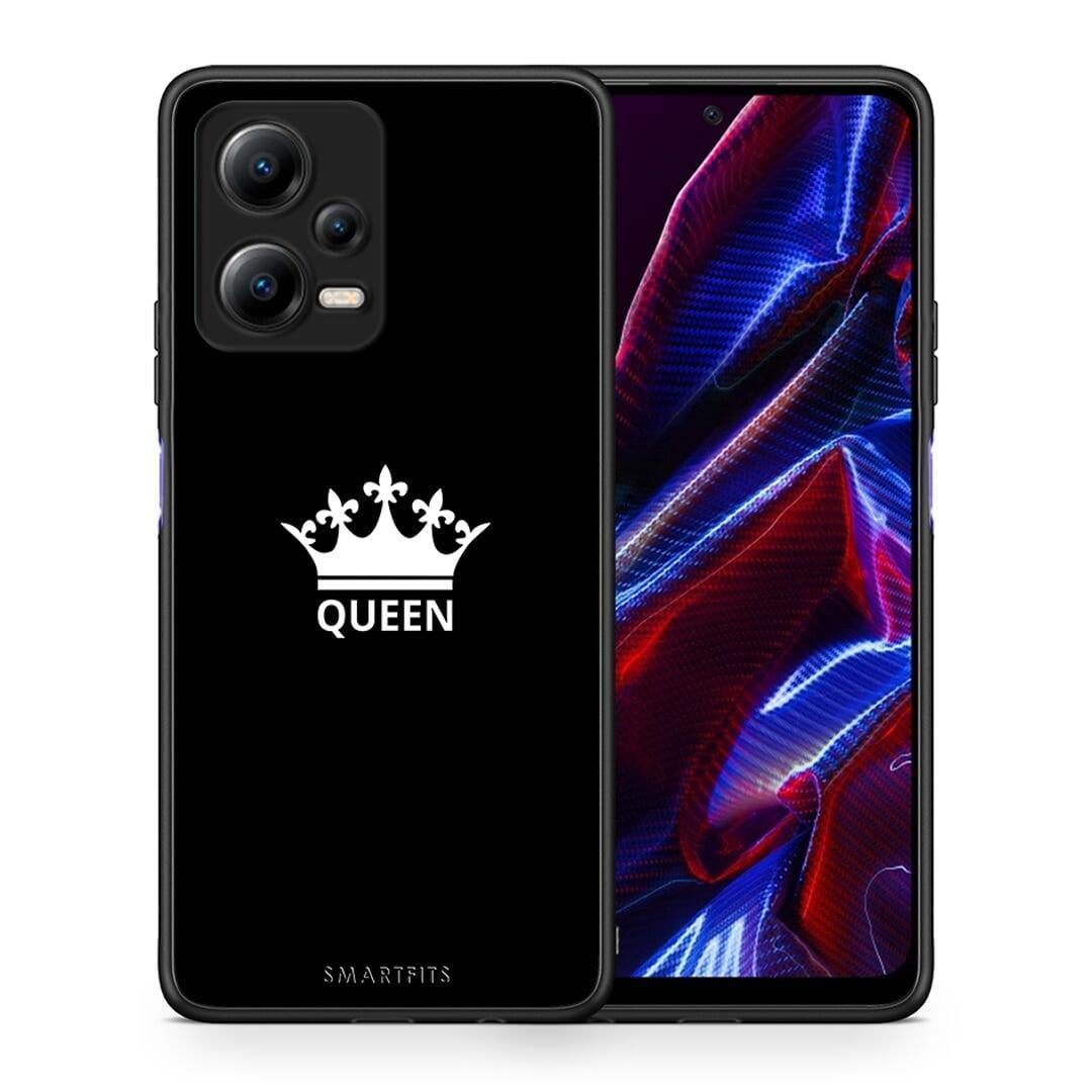 Θήκη Xiaomi Poco X5 5G Dual Valentine Queen από τη Smartfits με σχέδιο στο πίσω μέρος και μαύρο περίβλημα | Xiaomi Poco X5 5G Dual Valentine Queen Case with Colorful Back and Black Bezels