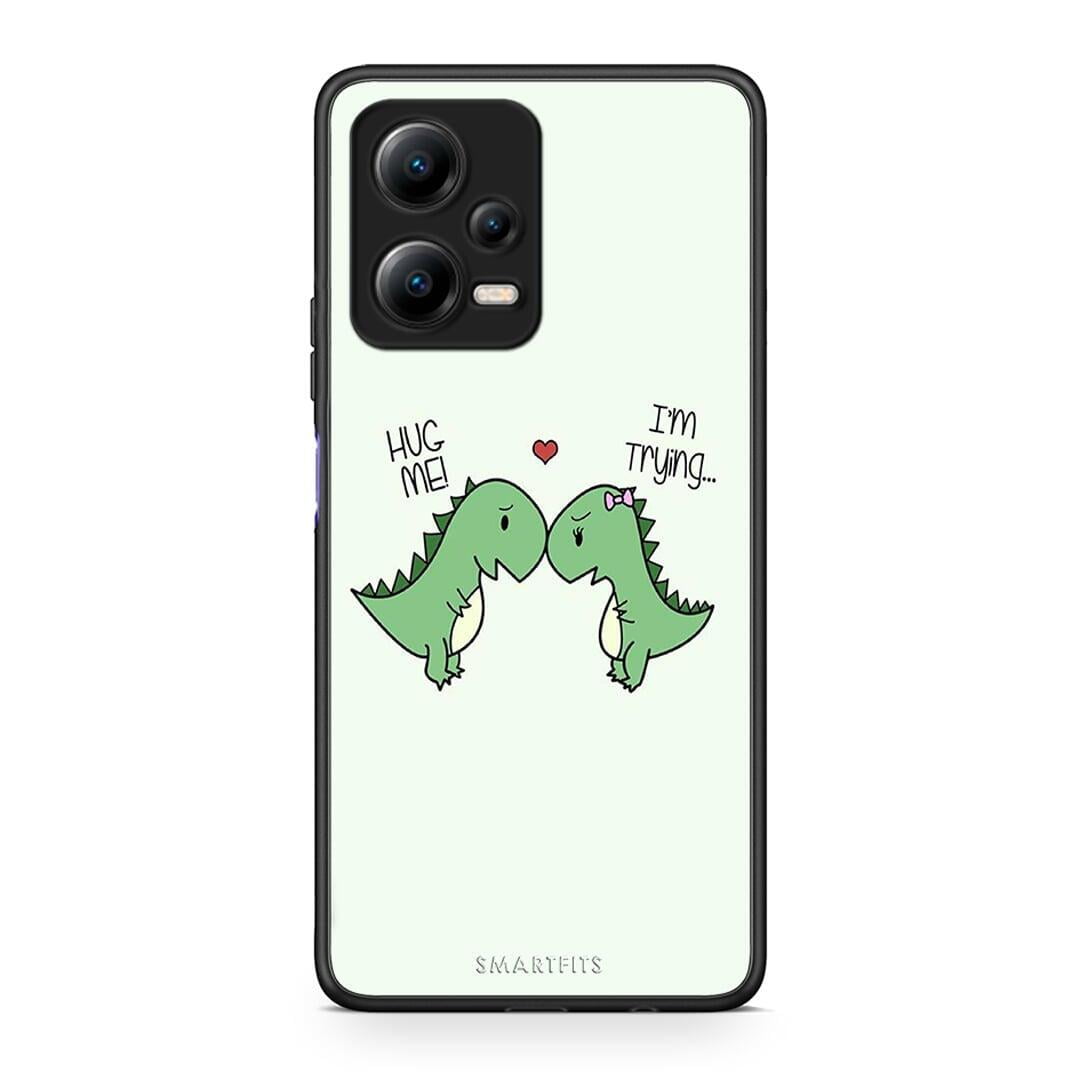 Θήκη Xiaomi Poco X5 5G Dual Valentine Rex από τη Smartfits με σχέδιο στο πίσω μέρος και μαύρο περίβλημα | Xiaomi Poco X5 5G Dual Valentine Rex Case with Colorful Back and Black Bezels