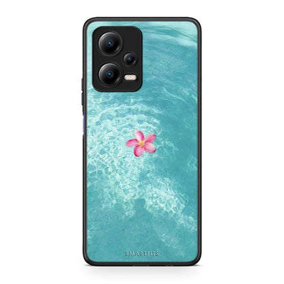 Θήκη Xiaomi Poco X5 5G Dual Water Flower από τη Smartfits με σχέδιο στο πίσω μέρος και μαύρο περίβλημα | Xiaomi Poco X5 5G Dual Water Flower Case with Colorful Back and Black Bezels