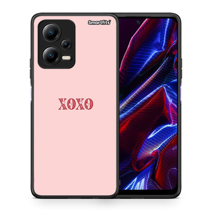 Θήκη Xiaomi Poco X5 5G Dual XOXO Love από τη Smartfits με σχέδιο στο πίσω μέρος και μαύρο περίβλημα | Xiaomi Poco X5 5G Dual XOXO Love Case with Colorful Back and Black Bezels