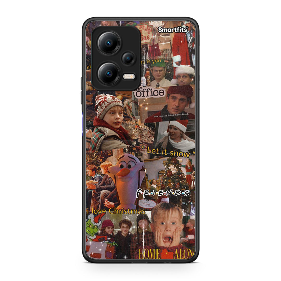 Θήκη Xiaomi Poco X5 5G Dual Xmas Wishes από τη Smartfits με σχέδιο στο πίσω μέρος και μαύρο περίβλημα | Xiaomi Poco X5 5G Dual Xmas Wishes Case with Colorful Back and Black Bezels