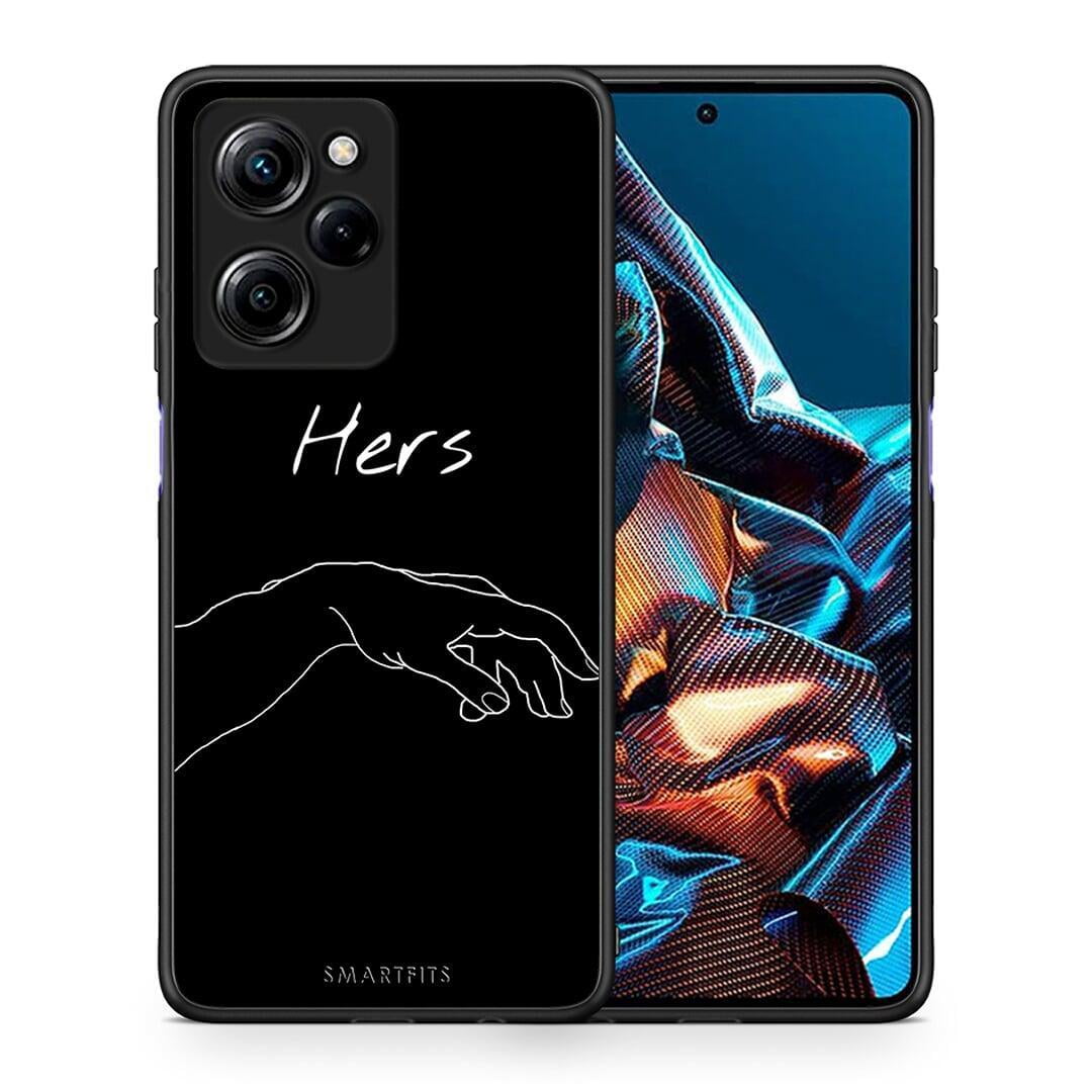 Θήκη Xiaomi Poco X5 Pro 5G Dual Aesthetic Love 1 από τη Smartfits με σχέδιο στο πίσω μέρος και μαύρο περίβλημα | Xiaomi Poco X5 Pro 5G Dual Aesthetic Love 1 Case with Colorful Back and Black Bezels