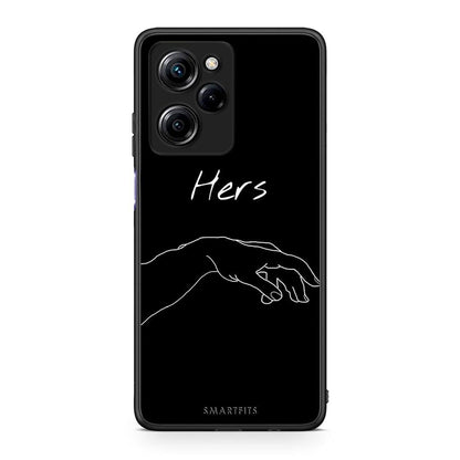 Θήκη Xiaomi Poco X5 Pro 5G Dual Aesthetic Love 1 από τη Smartfits με σχέδιο στο πίσω μέρος και μαύρο περίβλημα | Xiaomi Poco X5 Pro 5G Dual Aesthetic Love 1 Case with Colorful Back and Black Bezels