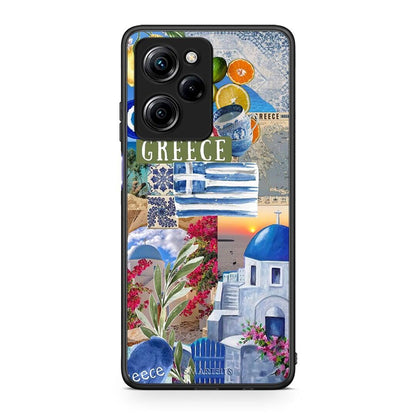 Θήκη Xiaomi Poco X5 Pro 5G Dual All Greek από τη Smartfits με σχέδιο στο πίσω μέρος και μαύρο περίβλημα | Xiaomi Poco X5 Pro 5G Dual All Greek Case with Colorful Back and Black Bezels