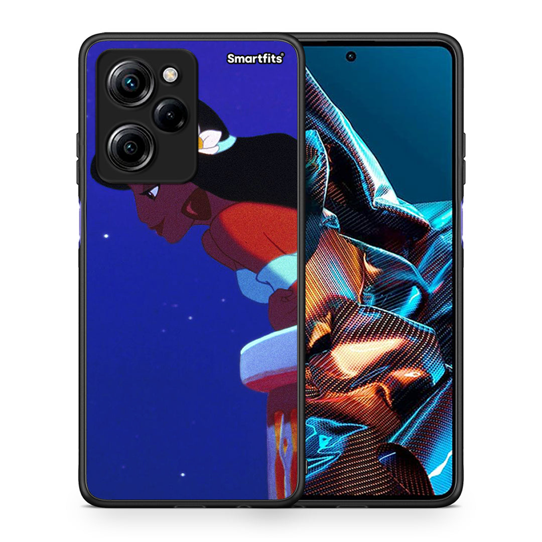 Θήκη Xiaomi Poco X5 Pro 5G Dual Alladin And Jasmine Love 2 από τη Smartfits με σχέδιο στο πίσω μέρος και μαύρο περίβλημα | Xiaomi Poco X5 Pro 5G Dual Alladin And Jasmine Love 2 Case with Colorful Back and Black Bezels