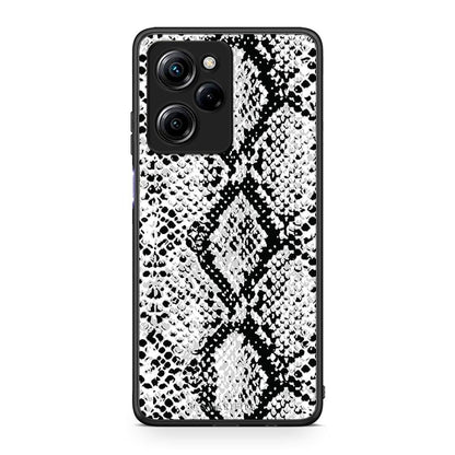 Θήκη Xiaomi Poco X5 Pro 5G Dual Animal White Snake από τη Smartfits με σχέδιο στο πίσω μέρος και μαύρο περίβλημα | Xiaomi Poco X5 Pro 5G Dual Animal White Snake Case with Colorful Back and Black Bezels