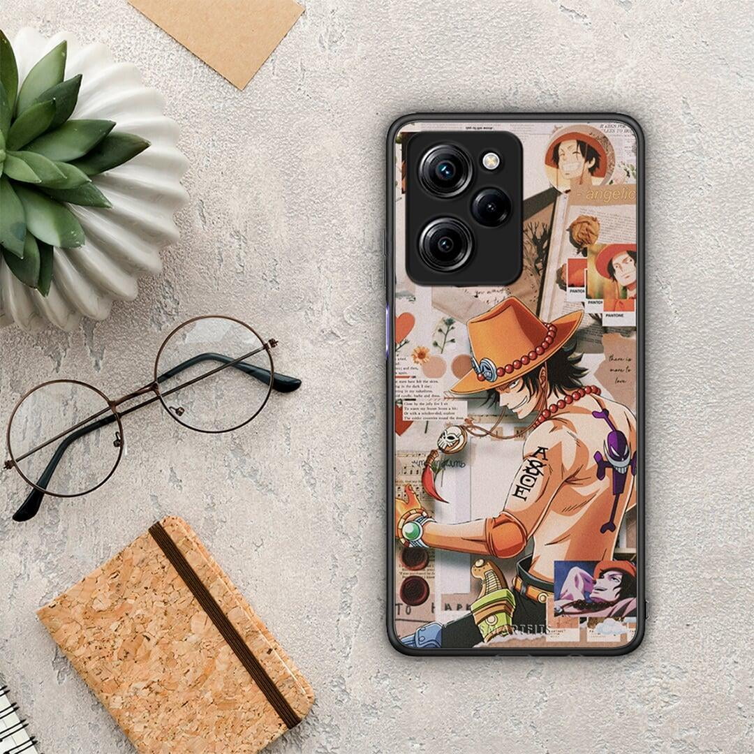 Θήκη Xiaomi Poco X5 Pro 5G Dual Anime Collage από τη Smartfits με σχέδιο στο πίσω μέρος και μαύρο περίβλημα | Xiaomi Poco X5 Pro 5G Dual Anime Collage Case with Colorful Back and Black Bezels