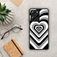 Thumbnail for Θήκη Xiaomi Poco X5 Pro 5G Dual Black Hearts από τη Smartfits με σχέδιο στο πίσω μέρος και μαύρο περίβλημα | Xiaomi Poco X5 Pro 5G Dual Black Hearts Case with Colorful Back and Black Bezels