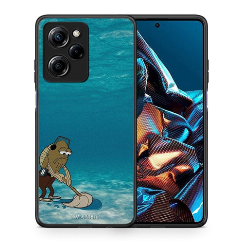 Θήκη Xiaomi Poco X5 Pro 5G Dual Clean The Ocean από τη Smartfits με σχέδιο στο πίσω μέρος και μαύρο περίβλημα | Xiaomi Poco X5 Pro 5G Dual Clean The Ocean Case with Colorful Back and Black Bezels