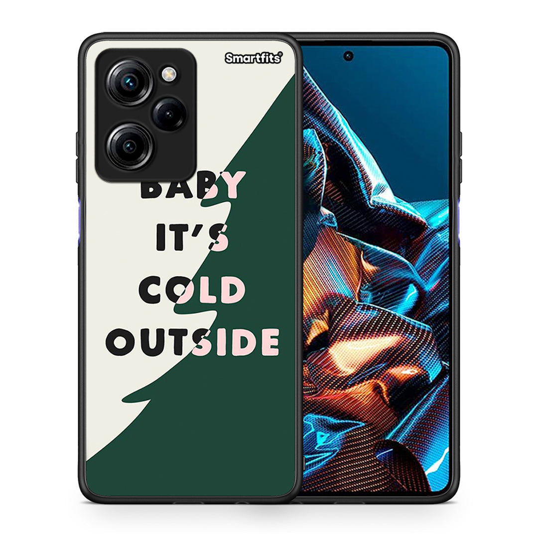 Θήκη Xiaomi Poco X5 Pro 5G Dual Cold Outside από τη Smartfits με σχέδιο στο πίσω μέρος και μαύρο περίβλημα | Xiaomi Poco X5 Pro 5G Dual Cold Outside Case with Colorful Back and Black Bezels