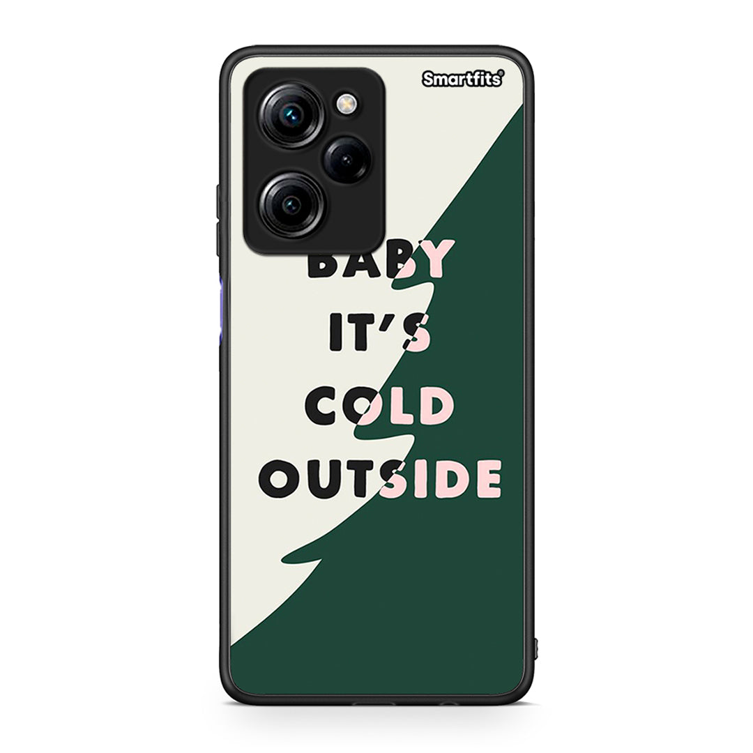 Θήκη Xiaomi Poco X5 Pro 5G Dual Cold Outside από τη Smartfits με σχέδιο στο πίσω μέρος και μαύρο περίβλημα | Xiaomi Poco X5 Pro 5G Dual Cold Outside Case with Colorful Back and Black Bezels