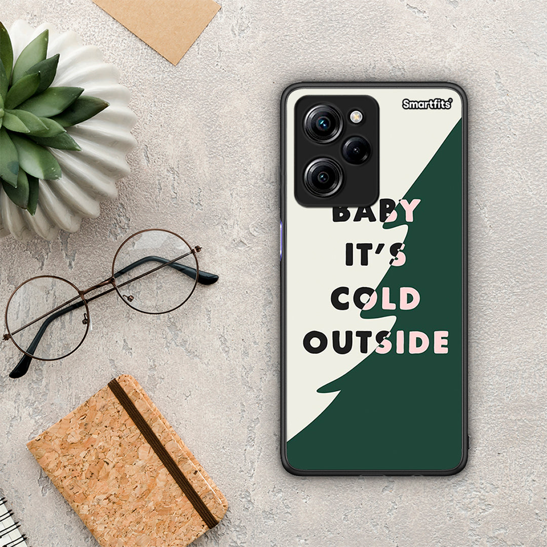 Θήκη Xiaomi Poco X5 Pro 5G Dual Cold Outside από τη Smartfits με σχέδιο στο πίσω μέρος και μαύρο περίβλημα | Xiaomi Poco X5 Pro 5G Dual Cold Outside Case with Colorful Back and Black Bezels