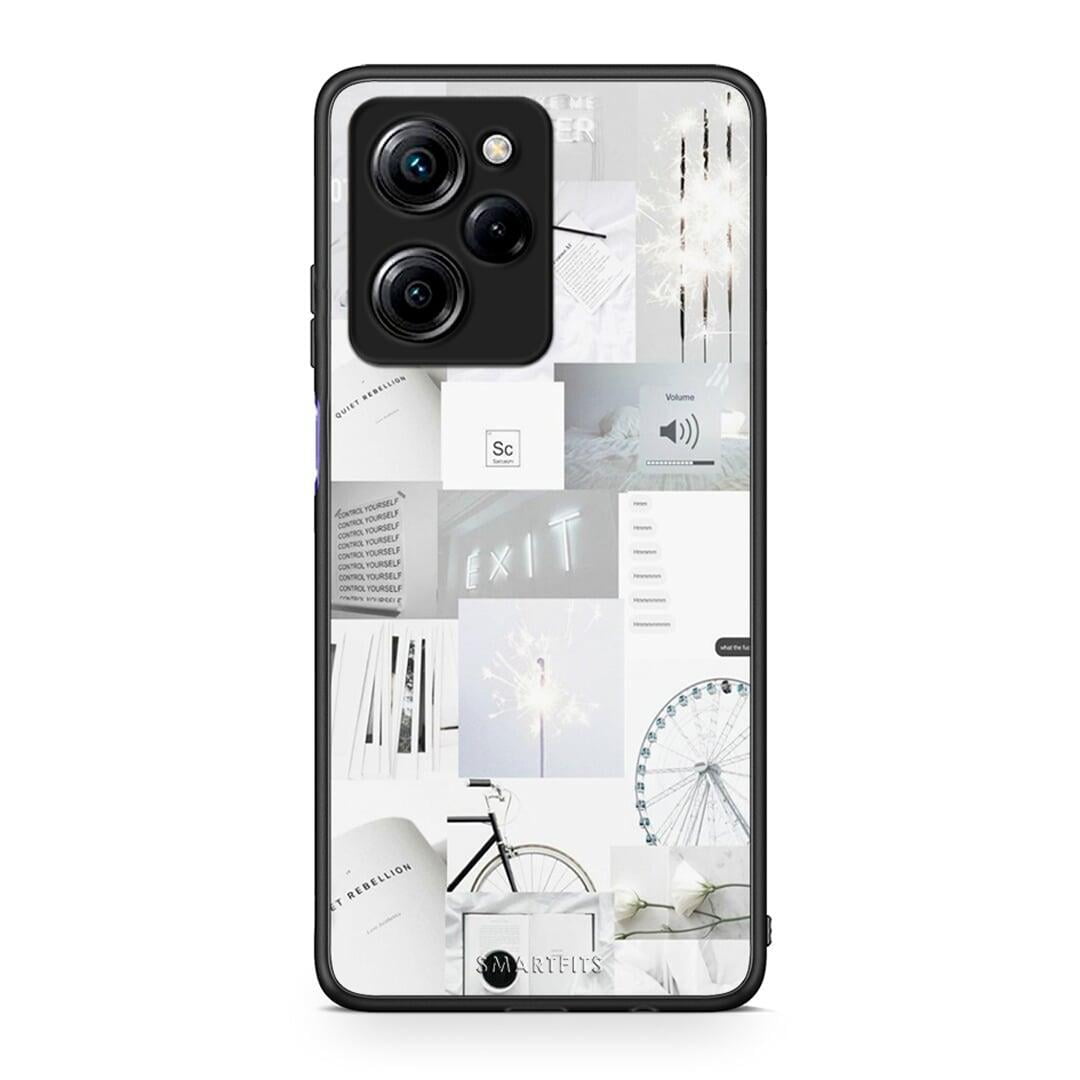 Θήκη Xiaomi Poco X5 Pro 5G Dual Collage Make Me Wonder από τη Smartfits με σχέδιο στο πίσω μέρος και μαύρο περίβλημα | Xiaomi Poco X5 Pro 5G Dual Collage Make Me Wonder Case with Colorful Back and Black Bezels