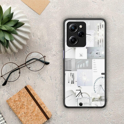 Θήκη Xiaomi Poco X5 Pro 5G Dual Collage Make Me Wonder από τη Smartfits με σχέδιο στο πίσω μέρος και μαύρο περίβλημα | Xiaomi Poco X5 Pro 5G Dual Collage Make Me Wonder Case with Colorful Back and Black Bezels