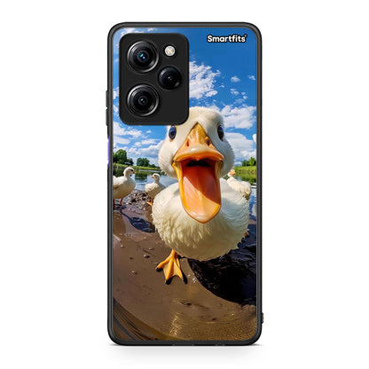 Θήκη Xiaomi Poco X5 Pro 5G Dual Duck Face από τη Smartfits με σχέδιο στο πίσω μέρος και μαύρο περίβλημα | Xiaomi Poco X5 Pro 5G Dual Duck Face Case with Colorful Back and Black Bezels