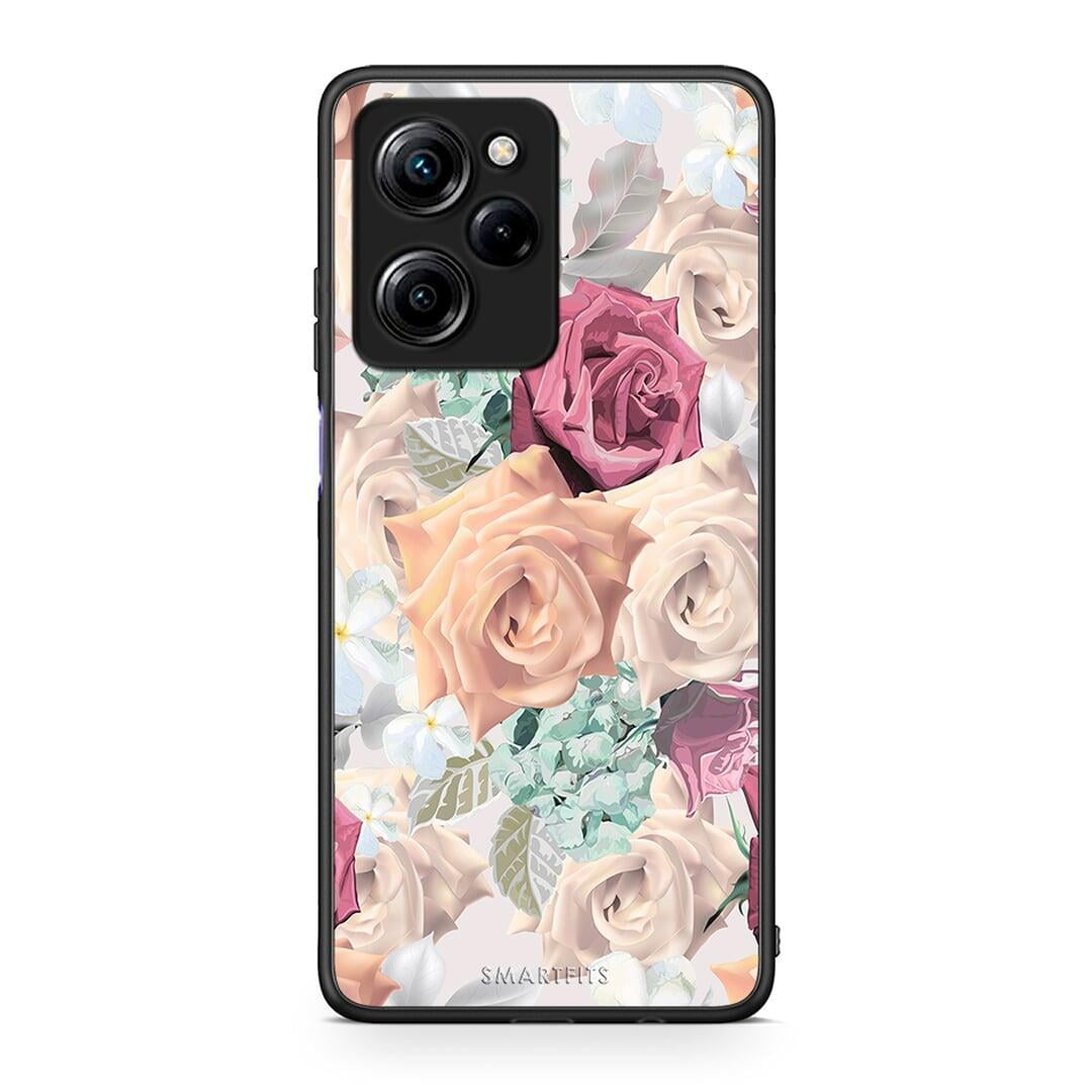 Θήκη Xiaomi Poco X5 Pro 5G Dual Floral Bouquet από τη Smartfits με σχέδιο στο πίσω μέρος και μαύρο περίβλημα | Xiaomi Poco X5 Pro 5G Dual Floral Bouquet Case with Colorful Back and Black Bezels