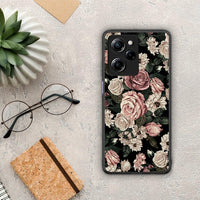 Thumbnail for Θήκη Xiaomi Poco X5 Pro 5G Dual Flower Wild Roses από τη Smartfits με σχέδιο στο πίσω μέρος και μαύρο περίβλημα | Xiaomi Poco X5 Pro 5G Dual Flower Wild Roses Case with Colorful Back and Black Bezels