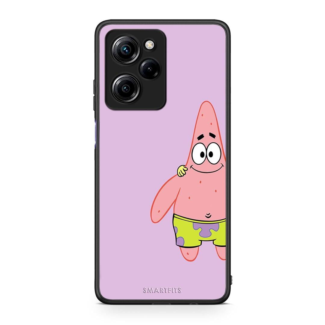 Θήκη Xiaomi Poco X5 Pro 5G Dual Friends Patrick από τη Smartfits με σχέδιο στο πίσω μέρος και μαύρο περίβλημα | Xiaomi Poco X5 Pro 5G Dual Friends Patrick Case with Colorful Back and Black Bezels
