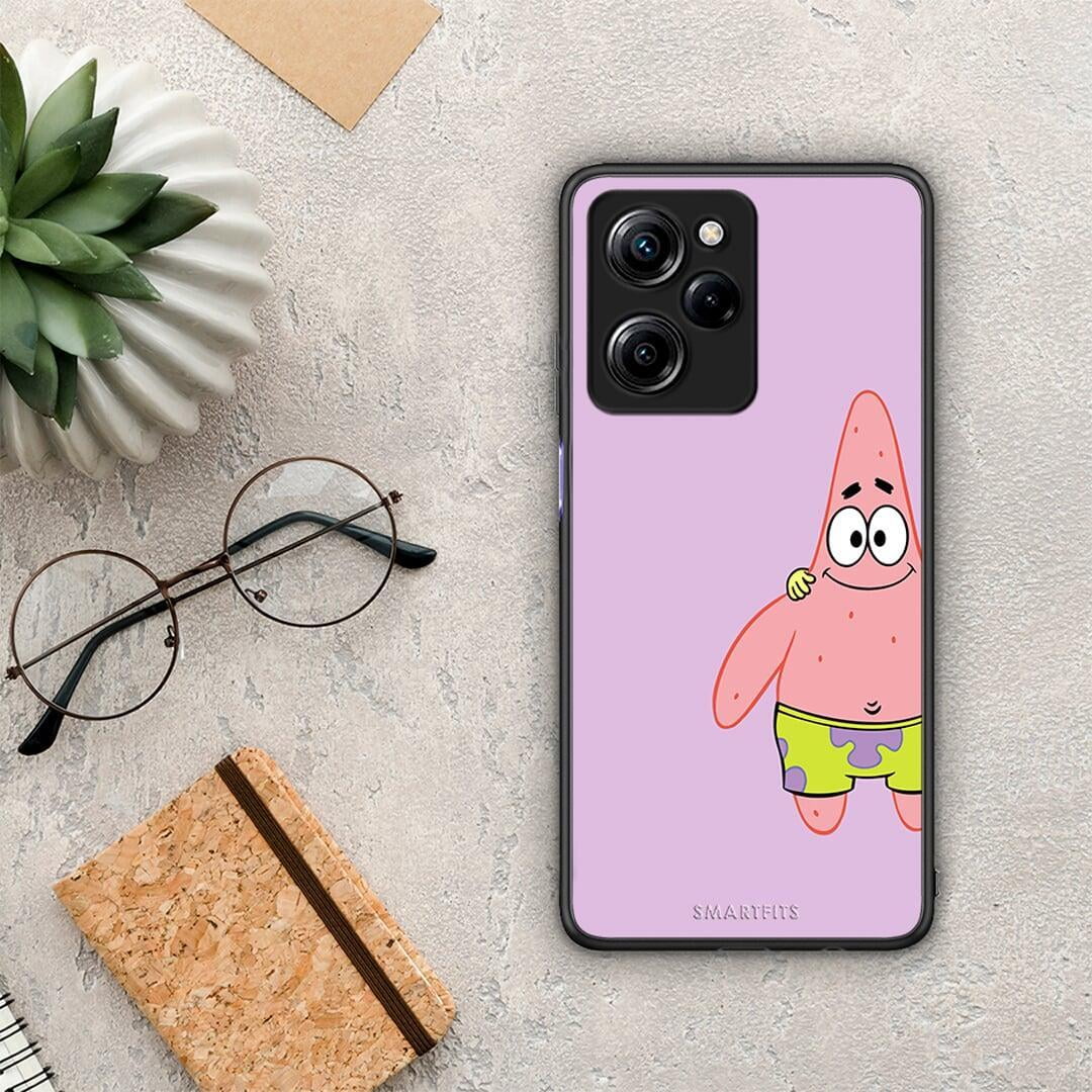 Θήκη Xiaomi Poco X5 Pro 5G Dual Friends Patrick από τη Smartfits με σχέδιο στο πίσω μέρος και μαύρο περίβλημα | Xiaomi Poco X5 Pro 5G Dual Friends Patrick Case with Colorful Back and Black Bezels