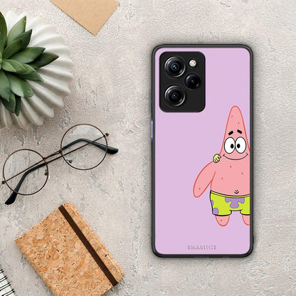 Θήκη Xiaomi Poco X5 Pro 5G Dual Friends Patrick από τη Smartfits με σχέδιο στο πίσω μέρος και μαύρο περίβλημα | Xiaomi Poco X5 Pro 5G Dual Friends Patrick Case with Colorful Back and Black Bezels