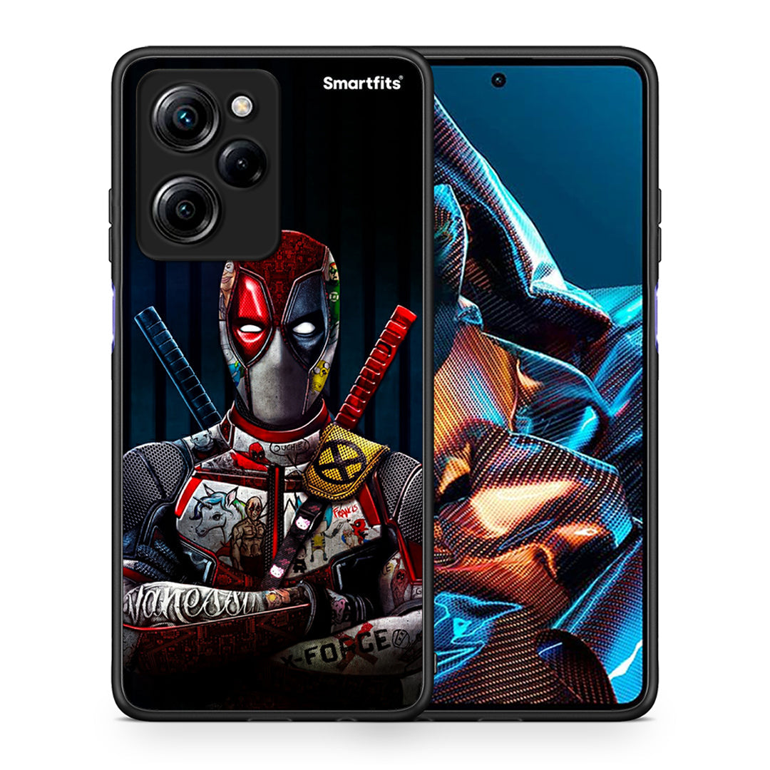 Θήκη Xiaomi Poco X5 Pro 5G Dual Funny Guy από τη Smartfits με σχέδιο στο πίσω μέρος και μαύρο περίβλημα | Xiaomi Poco X5 Pro 5G Dual Funny Guy Case with Colorful Back and Black Bezels