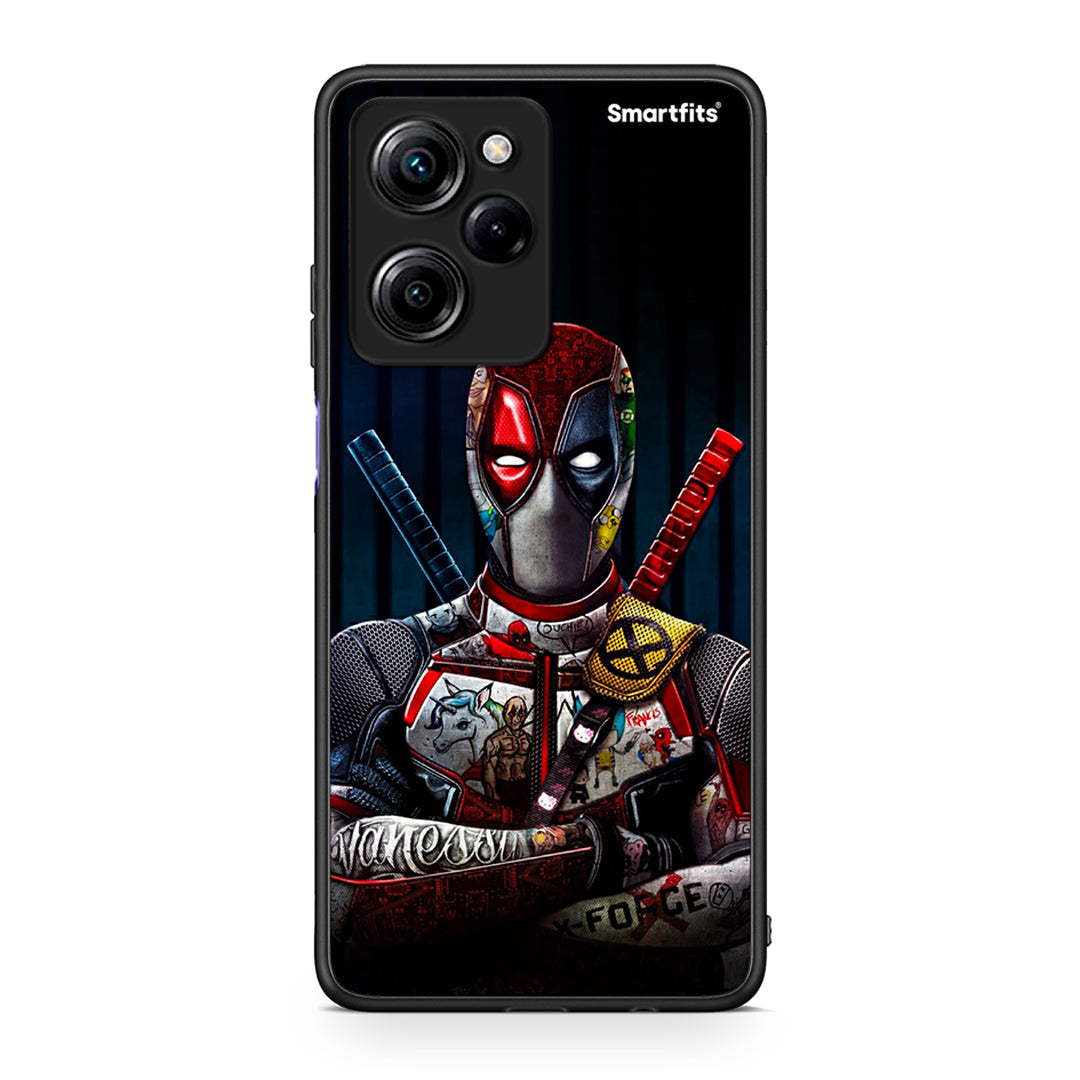 Θήκη Xiaomi Poco X5 Pro 5G Dual Funny Guy από τη Smartfits με σχέδιο στο πίσω μέρος και μαύρο περίβλημα | Xiaomi Poco X5 Pro 5G Dual Funny Guy Case with Colorful Back and Black Bezels