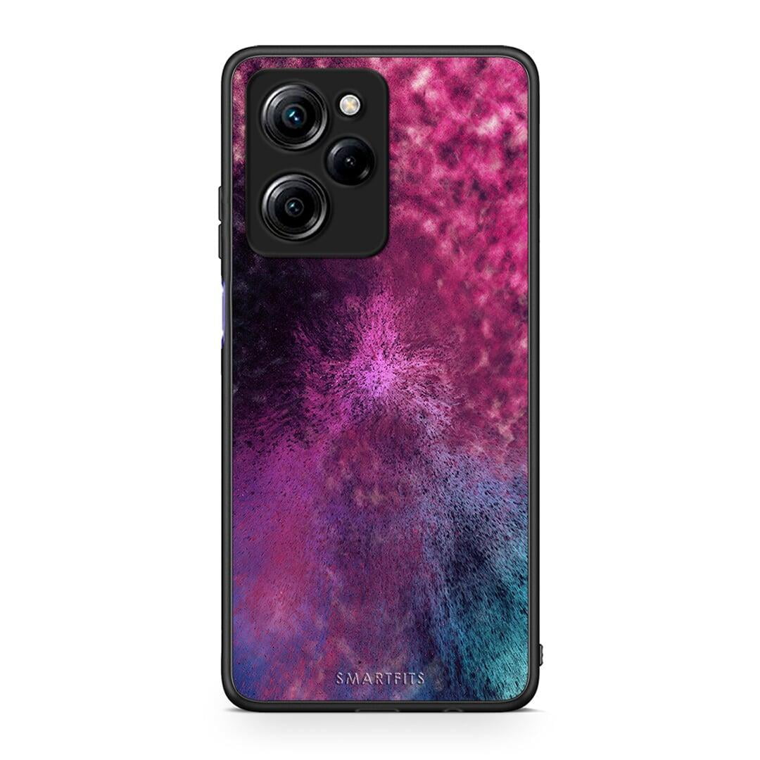 Θήκη Xiaomi Poco X5 Pro 5G Dual Galactic Aurora από τη Smartfits με σχέδιο στο πίσω μέρος και μαύρο περίβλημα | Xiaomi Poco X5 Pro 5G Dual Galactic Aurora Case with Colorful Back and Black Bezels