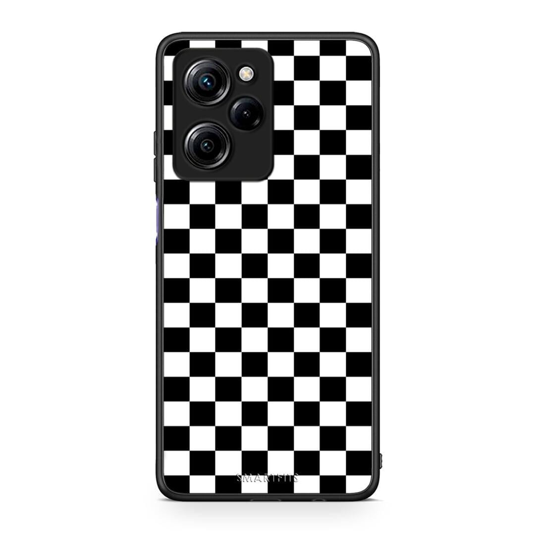 Θήκη Xiaomi Poco X5 Pro 5G Dual Geometric Squares από τη Smartfits με σχέδιο στο πίσω μέρος και μαύρο περίβλημα | Xiaomi Poco X5 Pro 5G Dual Geometric Squares Case with Colorful Back and Black Bezels