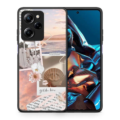 Θήκη Xiaomi Poco X5 Pro 5G Dual Golden Hour από τη Smartfits με σχέδιο στο πίσω μέρος και μαύρο περίβλημα | Xiaomi Poco X5 Pro 5G Dual Golden Hour Case with Colorful Back and Black Bezels