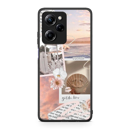 Θήκη Xiaomi Poco X5 Pro 5G Dual Golden Hour από τη Smartfits με σχέδιο στο πίσω μέρος και μαύρο περίβλημα | Xiaomi Poco X5 Pro 5G Dual Golden Hour Case with Colorful Back and Black Bezels