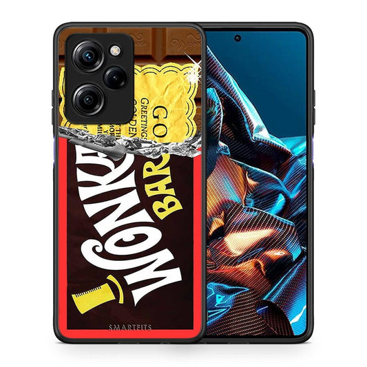 Θήκη Xiaomi Poco X5 Pro 5G Dual Golden Ticket από τη Smartfits με σχέδιο στο πίσω μέρος και μαύρο περίβλημα | Xiaomi Poco X5 Pro 5G Dual Golden Ticket Case with Colorful Back and Black Bezels