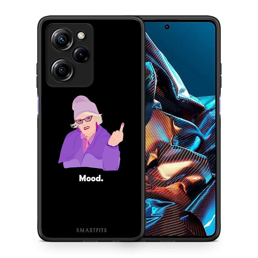 Θήκη Xiaomi Poco X5 Pro 5G Dual Grandma Mood Black από τη Smartfits με σχέδιο στο πίσω μέρος και μαύρο περίβλημα | Xiaomi Poco X5 Pro 5G Dual Grandma Mood Black Case with Colorful Back and Black Bezels