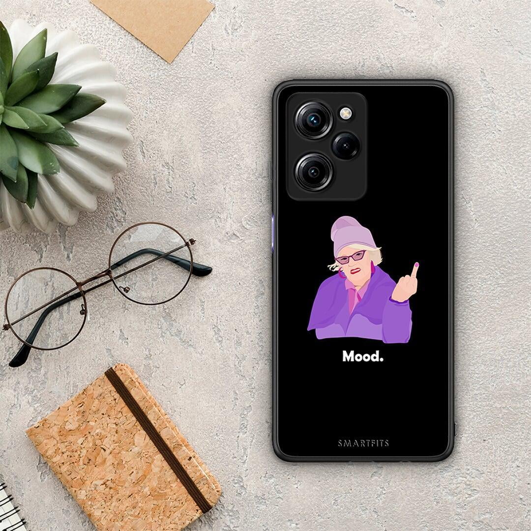 Θήκη Xiaomi Poco X5 Pro 5G Dual Grandma Mood Black από τη Smartfits με σχέδιο στο πίσω μέρος και μαύρο περίβλημα | Xiaomi Poco X5 Pro 5G Dual Grandma Mood Black Case with Colorful Back and Black Bezels