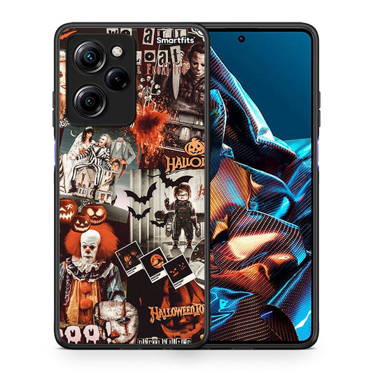 Θήκη Xiaomi Poco X5 Pro 5G Dual Halloween Spooky Season από τη Smartfits με σχέδιο στο πίσω μέρος και μαύρο περίβλημα | Xiaomi Poco X5 Pro 5G Dual Halloween Spooky Season Case with Colorful Back and Black Bezels