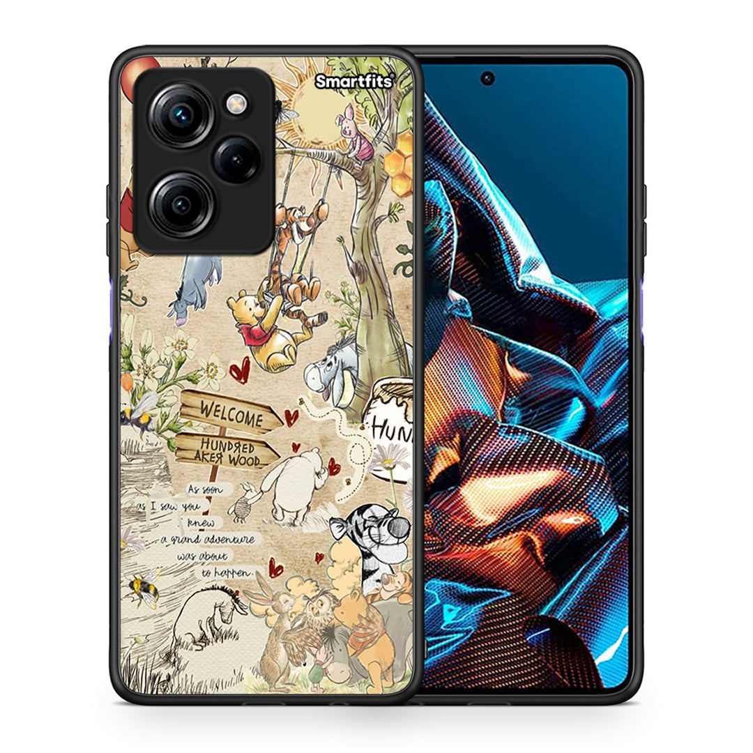 Θήκη Xiaomi Poco X5 Pro 5G Dual Happy Friends από τη Smartfits με σχέδιο στο πίσω μέρος και μαύρο περίβλημα | Xiaomi Poco X5 Pro 5G Dual Happy Friends Case with Colorful Back and Black Bezels