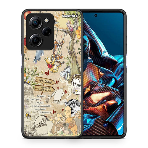 Θήκη Xiaomi Poco X5 Pro 5G Dual Happy Friends από τη Smartfits με σχέδιο στο πίσω μέρος και μαύρο περίβλημα | Xiaomi Poco X5 Pro 5G Dual Happy Friends Case with Colorful Back and Black Bezels